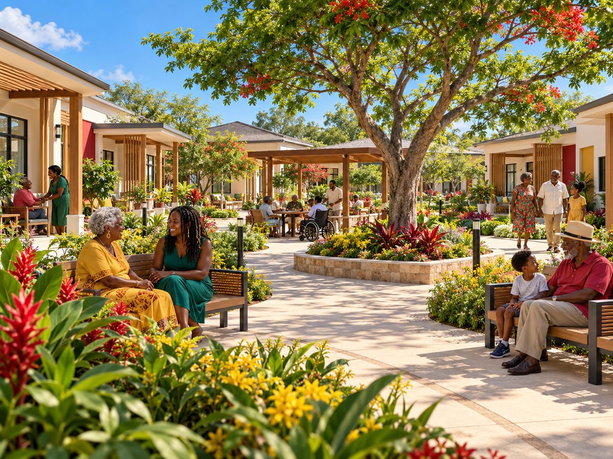 Illustrative concept for Elders & Senior Living; not a completed facility