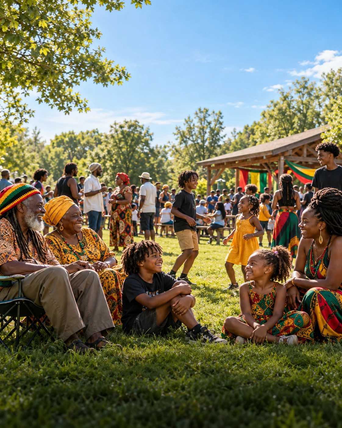 Illustrative community gathering