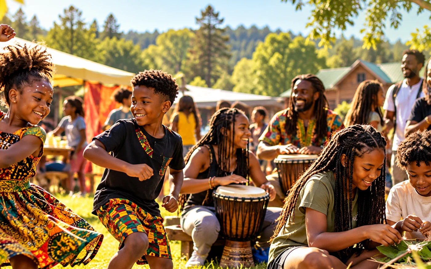 Illustration of the proposed Wakanda youth camp